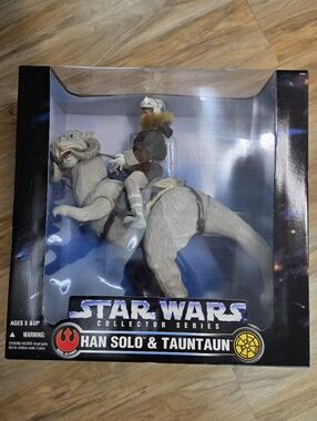 💙Rare Star Wars Vintage 1997 Collector Series Han Solo & Tauntaun